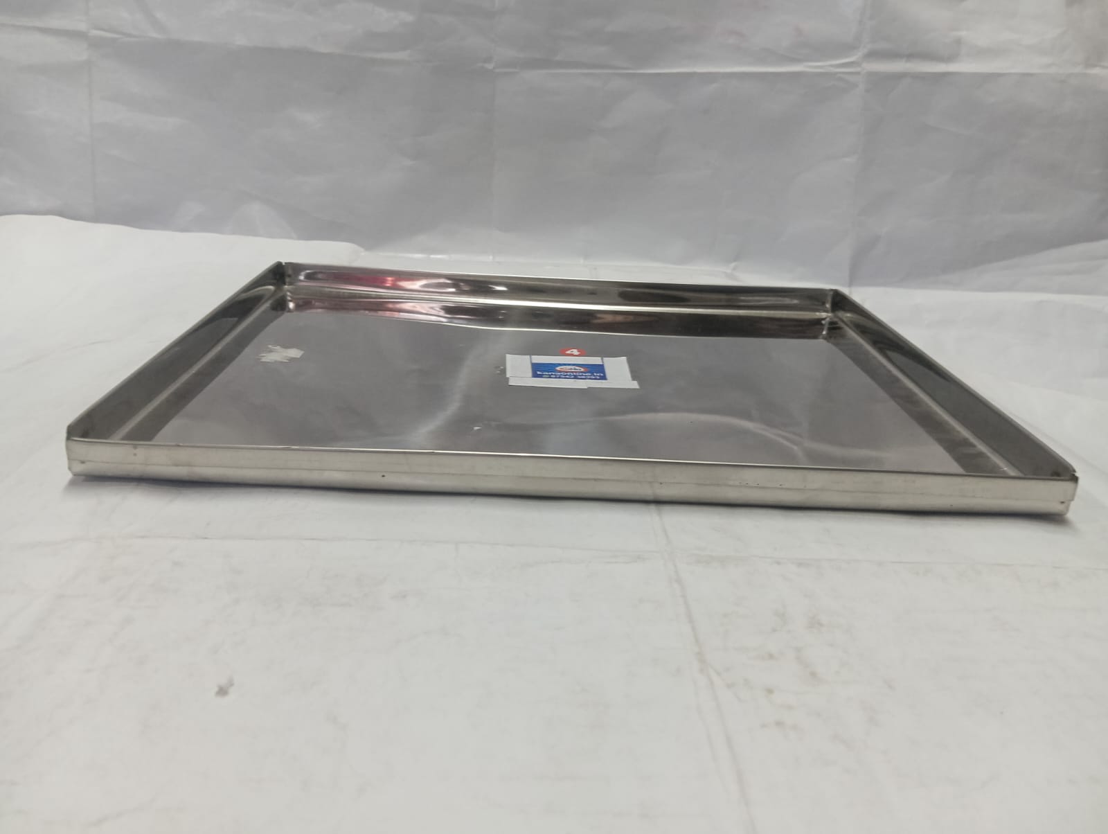 Premium Stainless Steel Square Utility & Service Tray - Image 10