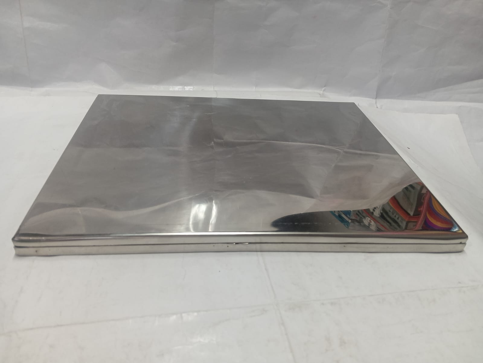 Premium Stainless Steel Square Utility & Service Tray - Image 12
