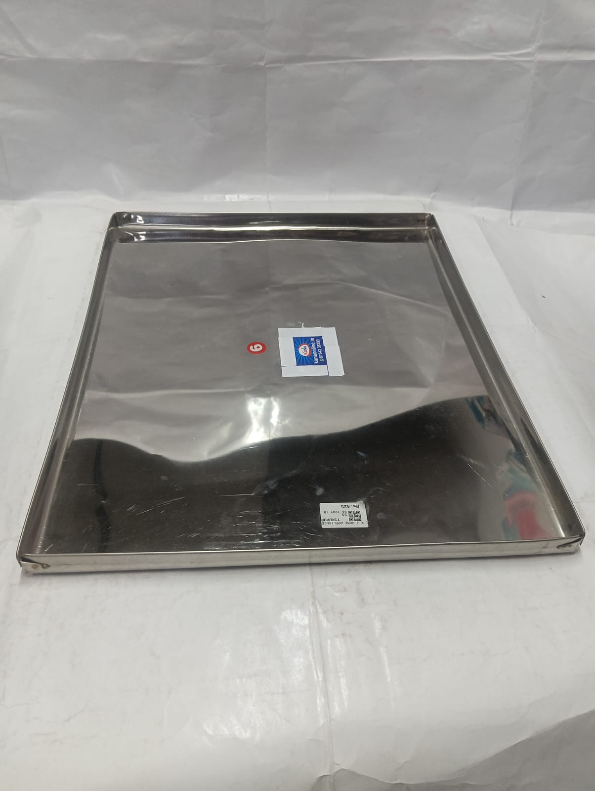 Premium Stainless Steel Square Utility & Service Tray - Image 13