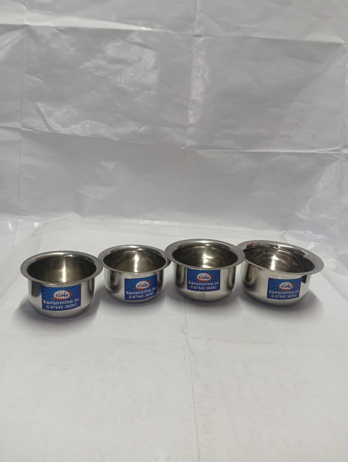 Mini Stainless Steel Deep Topes Set (Size 1-4)