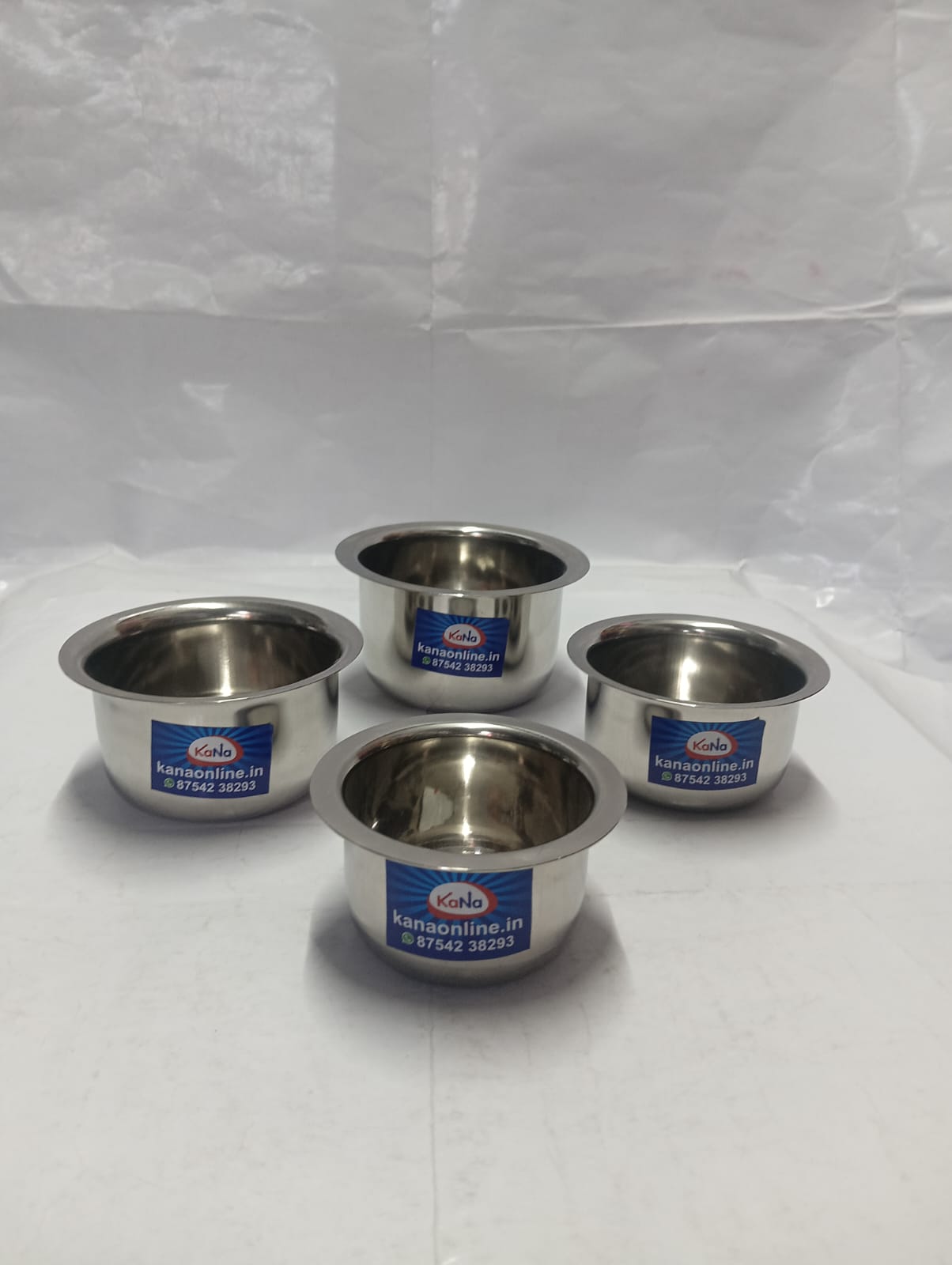 Mini Stainless Steel Deep Tope Set (4-Piece Nesting Combo)