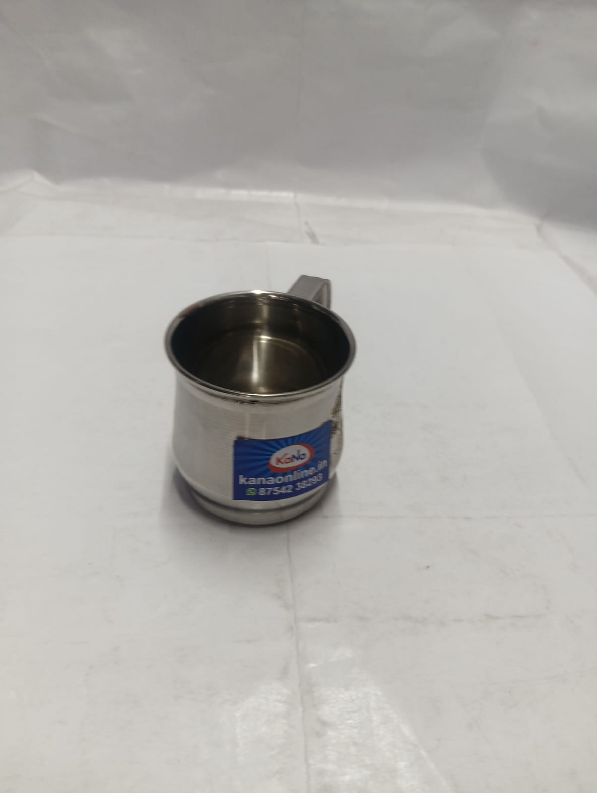 Stainless Steel Laser-Engraved Floral Tea/Coffee Mug - Image 2