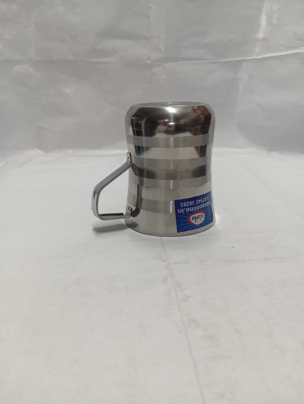 Stainless Steel Dual-Tone Matte & Gloss Mug - Image 3