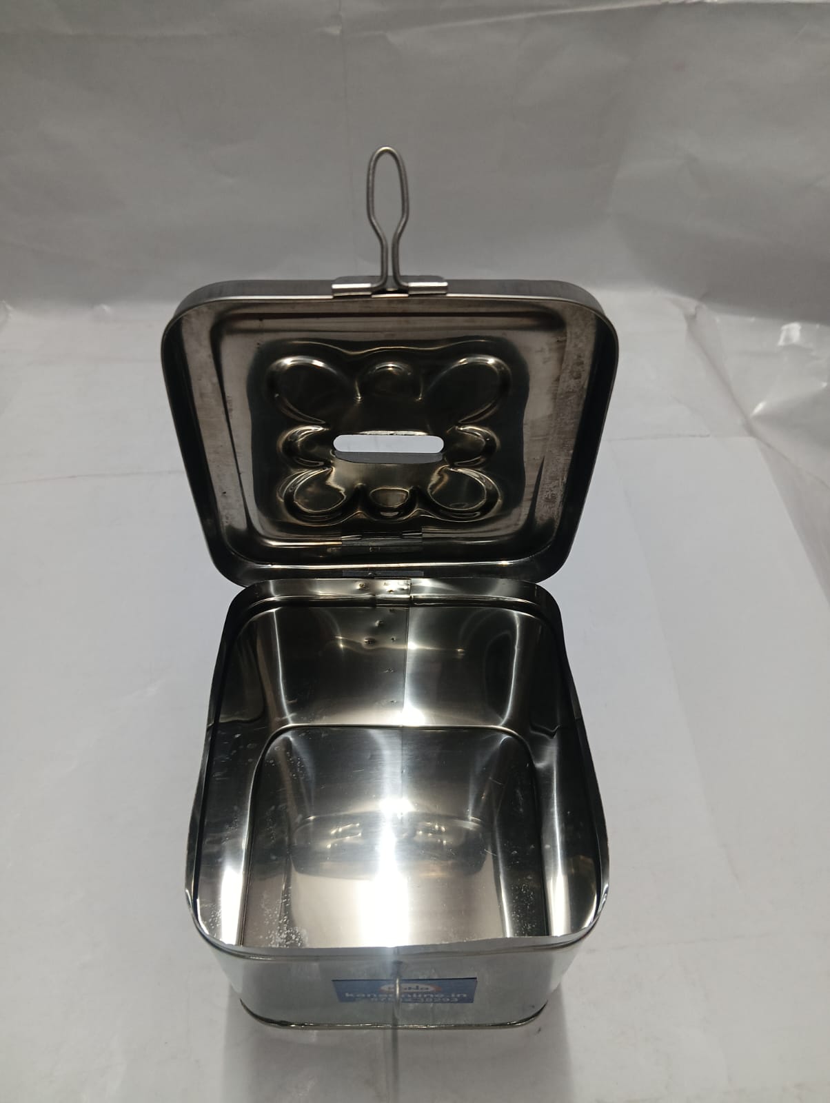 Stainless Steel Square Undiyal (Hundi/Piggy Bank/Money Box) - Image 5