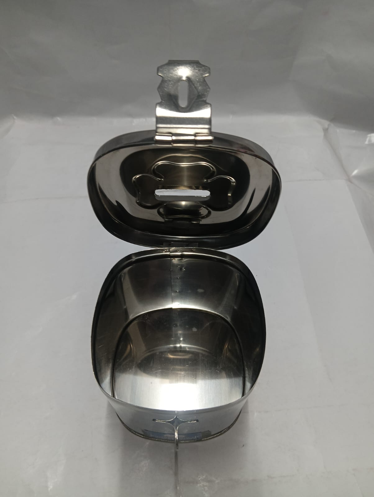 Stainless Steel Square Locking Undiyal (Hundi/Piggy Bank) - Image 3