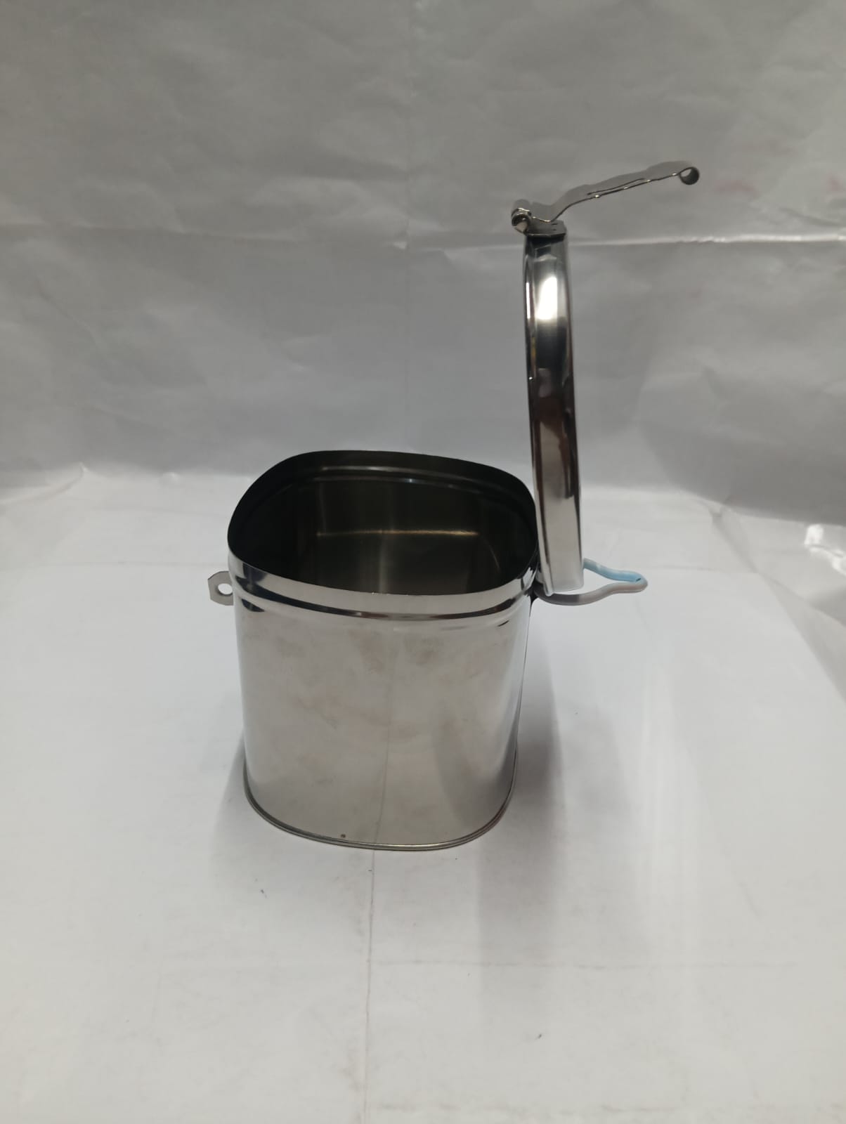 Stainless Steel Square Locking Undiyal (Hundi/Piggy Bank) - Image 4