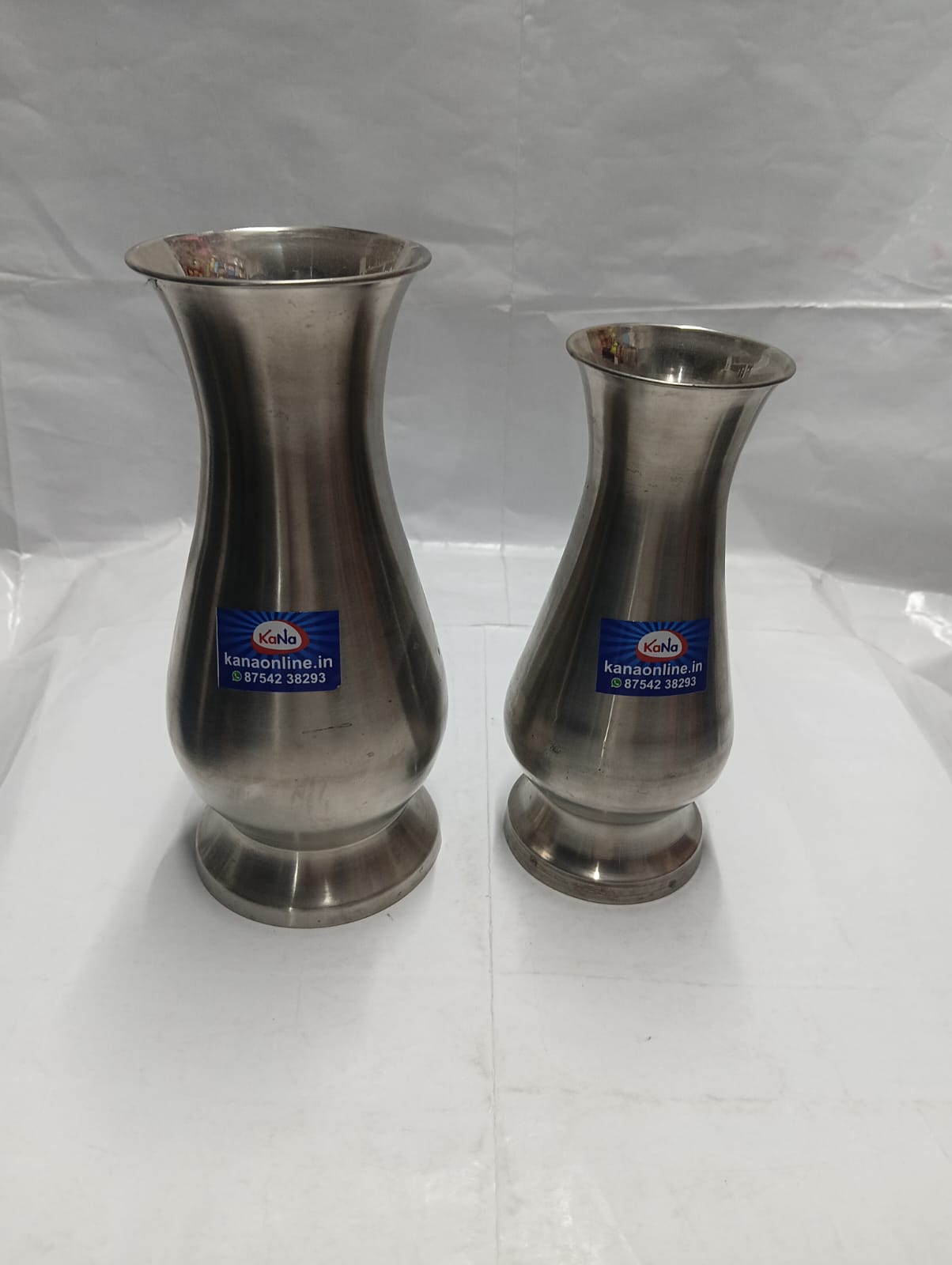 Stainless Steel Decorative Flower Vase ( Malar Kuduvaai )