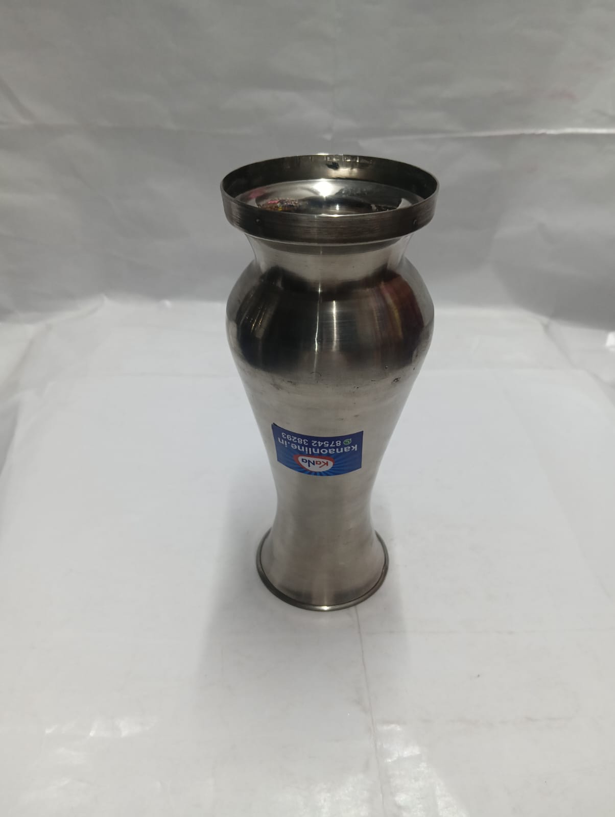 Stainless Steel Decorative Flower Vase ( Malar Kuduvaai ) - Image 3