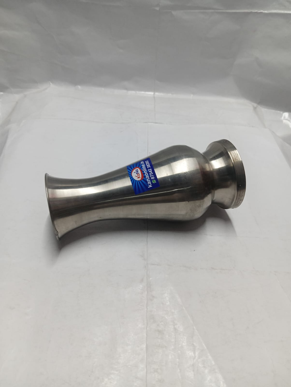 Stainless Steel Decorative Flower Vase ( Malar Kuduvaai ) - Image 4