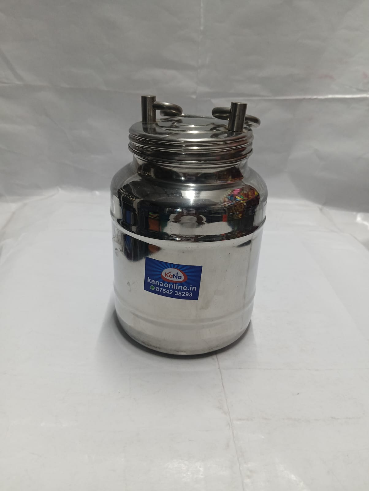 Stainless Steel Screw-Top Milk & Liquid Carrier (Thooku Chatti)