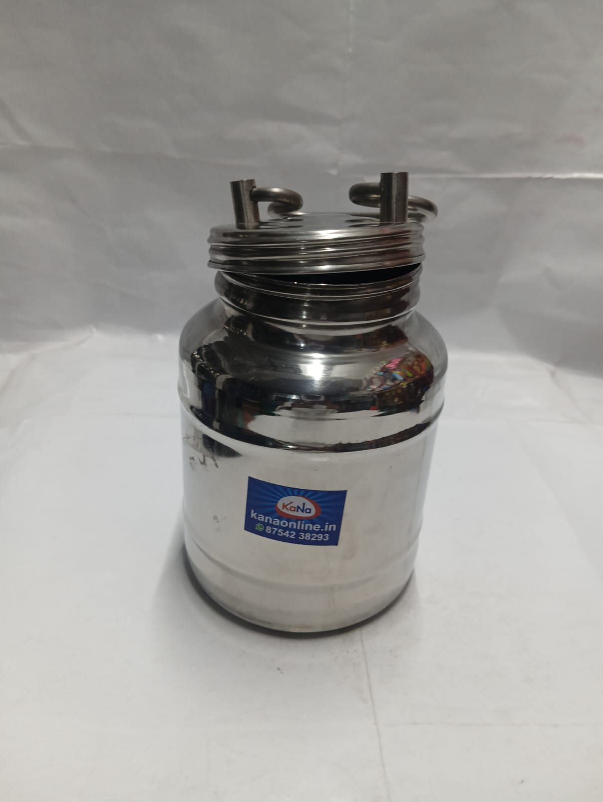 Stainless Steel Screw-Top Milk & Liquid Carrier (Thooku Chatti) - Image 5