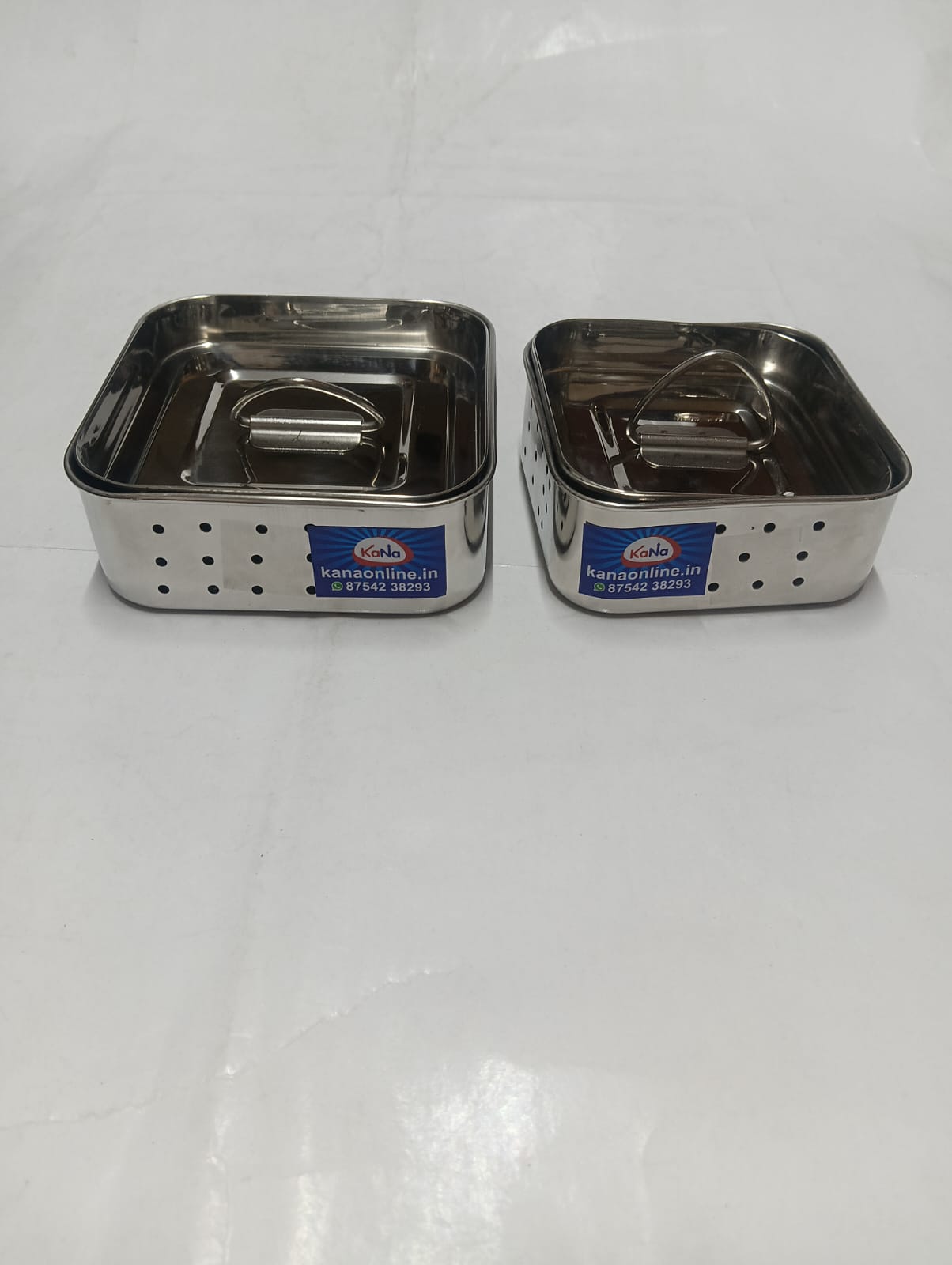 Stainless Steel Square Shape Paneer Maker ( Set of 2 )