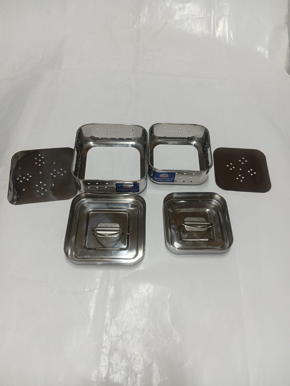 Stainless Steel Square Shape Paneer Maker ( Set of 2 ) - Image 2