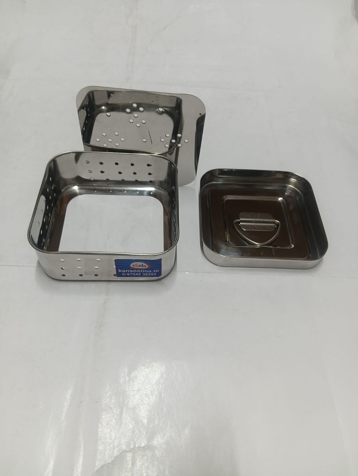 Stainless Steel Square Shape Paneer Maker ( Set of 2 ) - Image 11