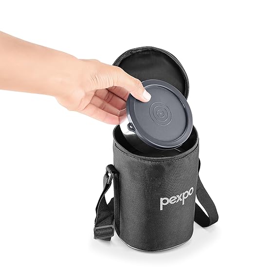 pexpo Eco Pro-4 Stainless Steel Lunch Box for Office, School, College, Trips - 4 Air-Tight Containers (280 ml Each), Spoon & Carry Bag | Portable & Leakproof Tiffin Box, BPA-Free - Image 3