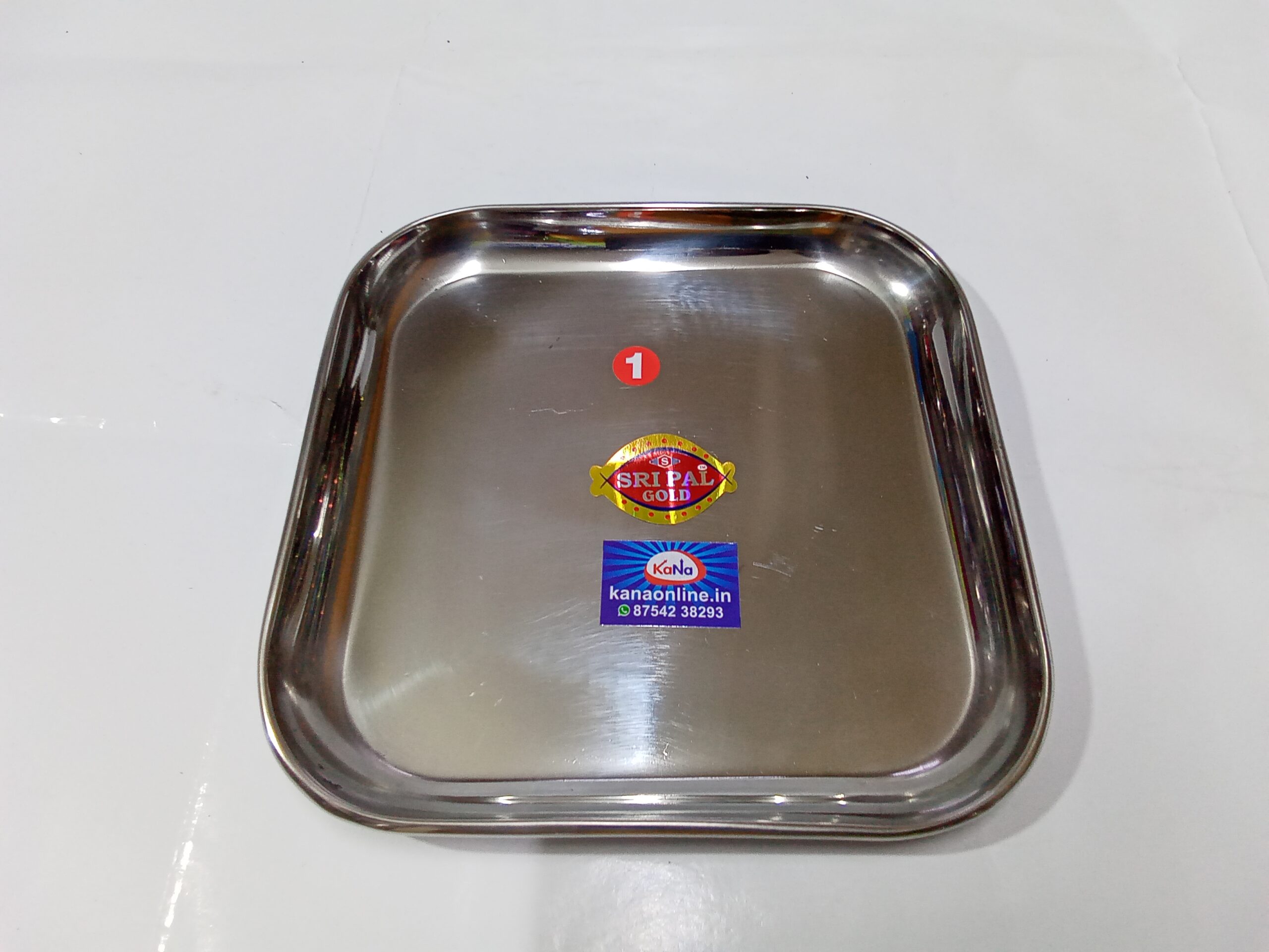 S.S PLAIN SQUARE PLATE(NO:01)