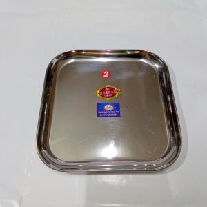 S.S PLAIN SQUARE PLATE(NO:02)