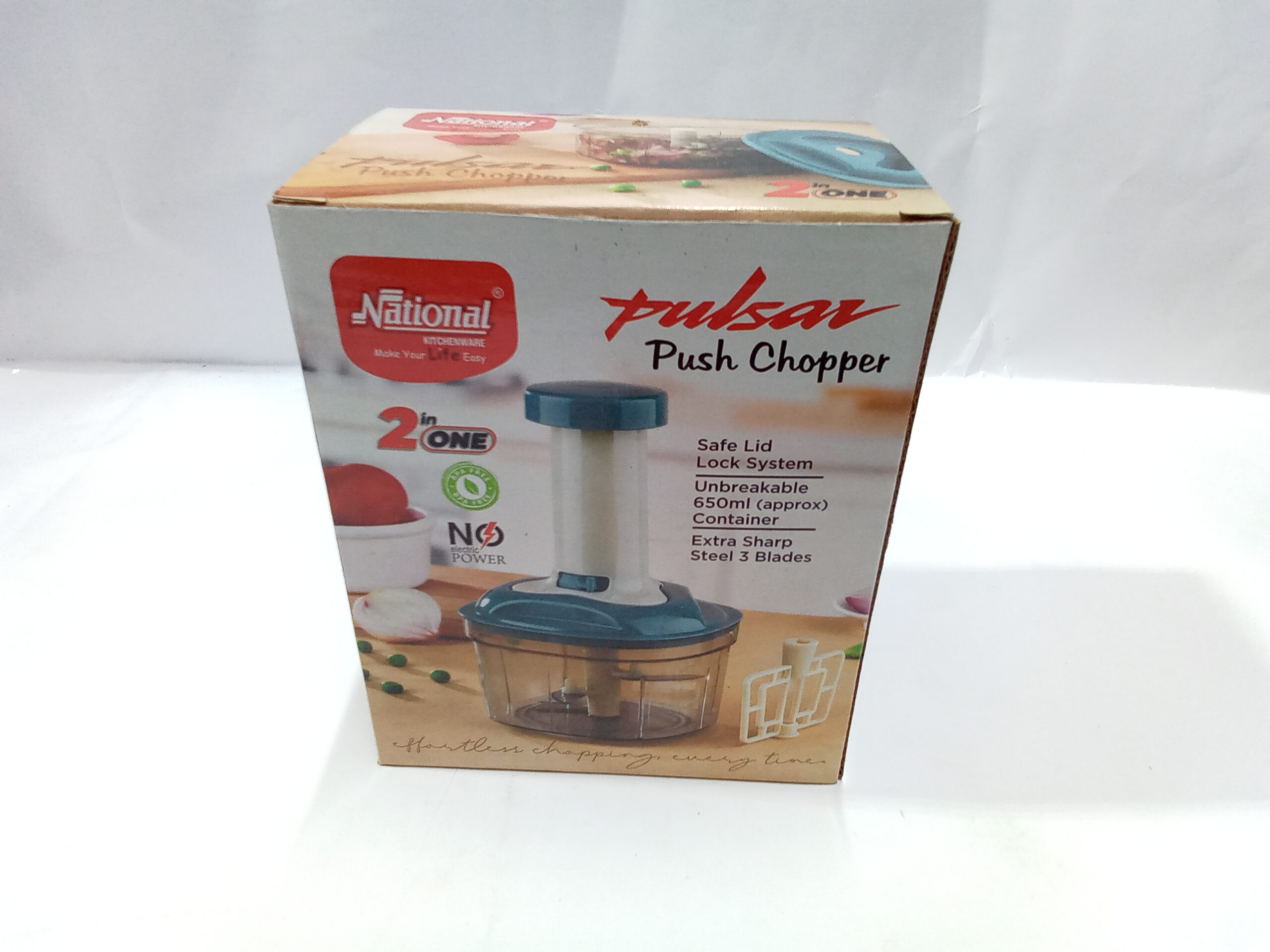 NATIONAL KITCHENWARE-PULSAR PUSH CHOPPER(2 IN 1) - Image 2