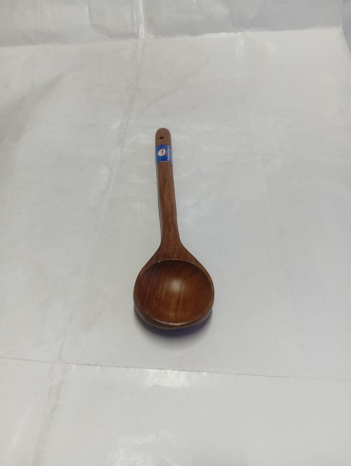 Premium Handcrafted Wooden Round Deep Ladle (Kuzhi Karandi) - Image 4