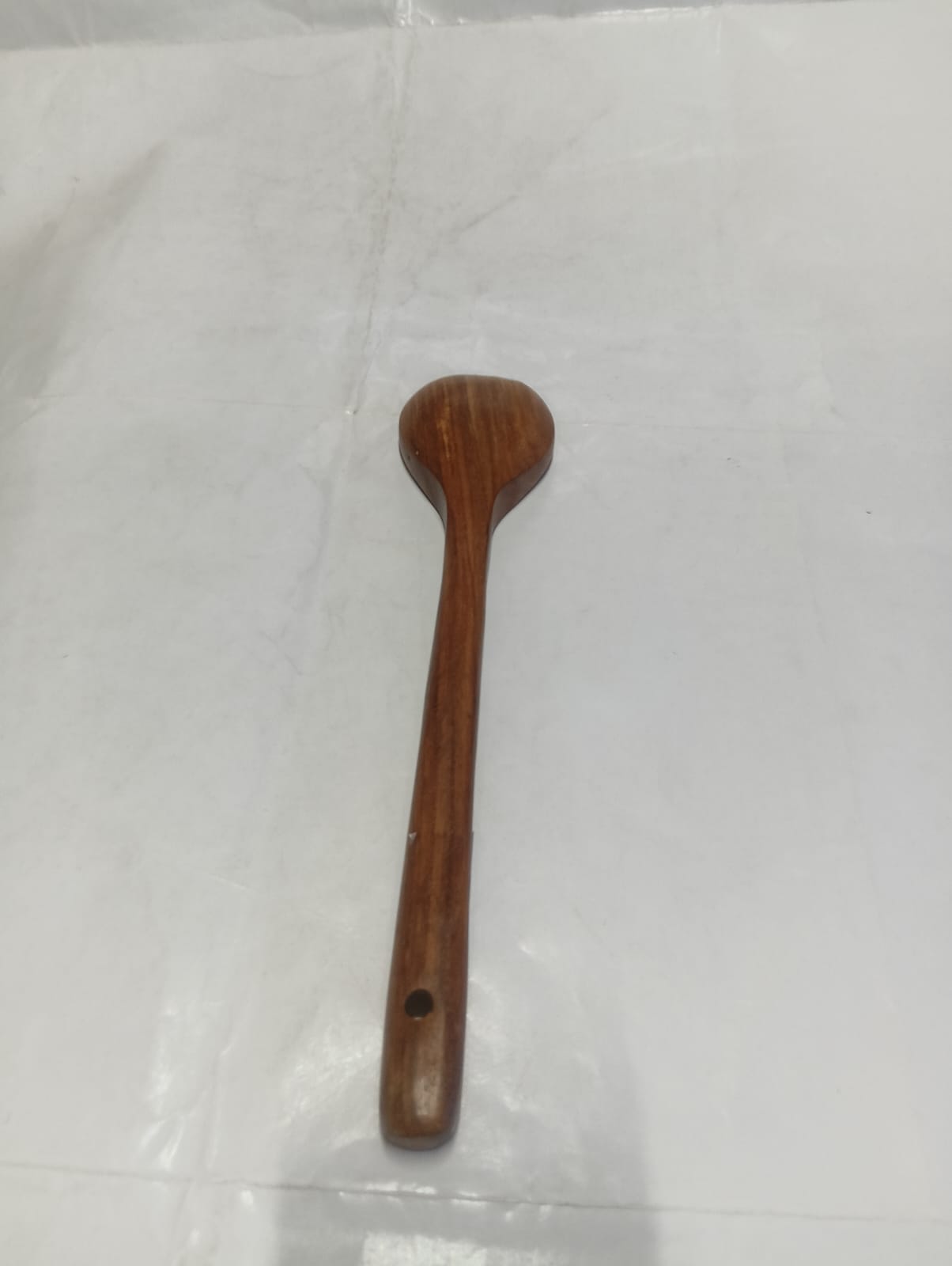 Premium Handcrafted Wooden Round Deep Ladle (Kuzhi Karandi) - Image 6
