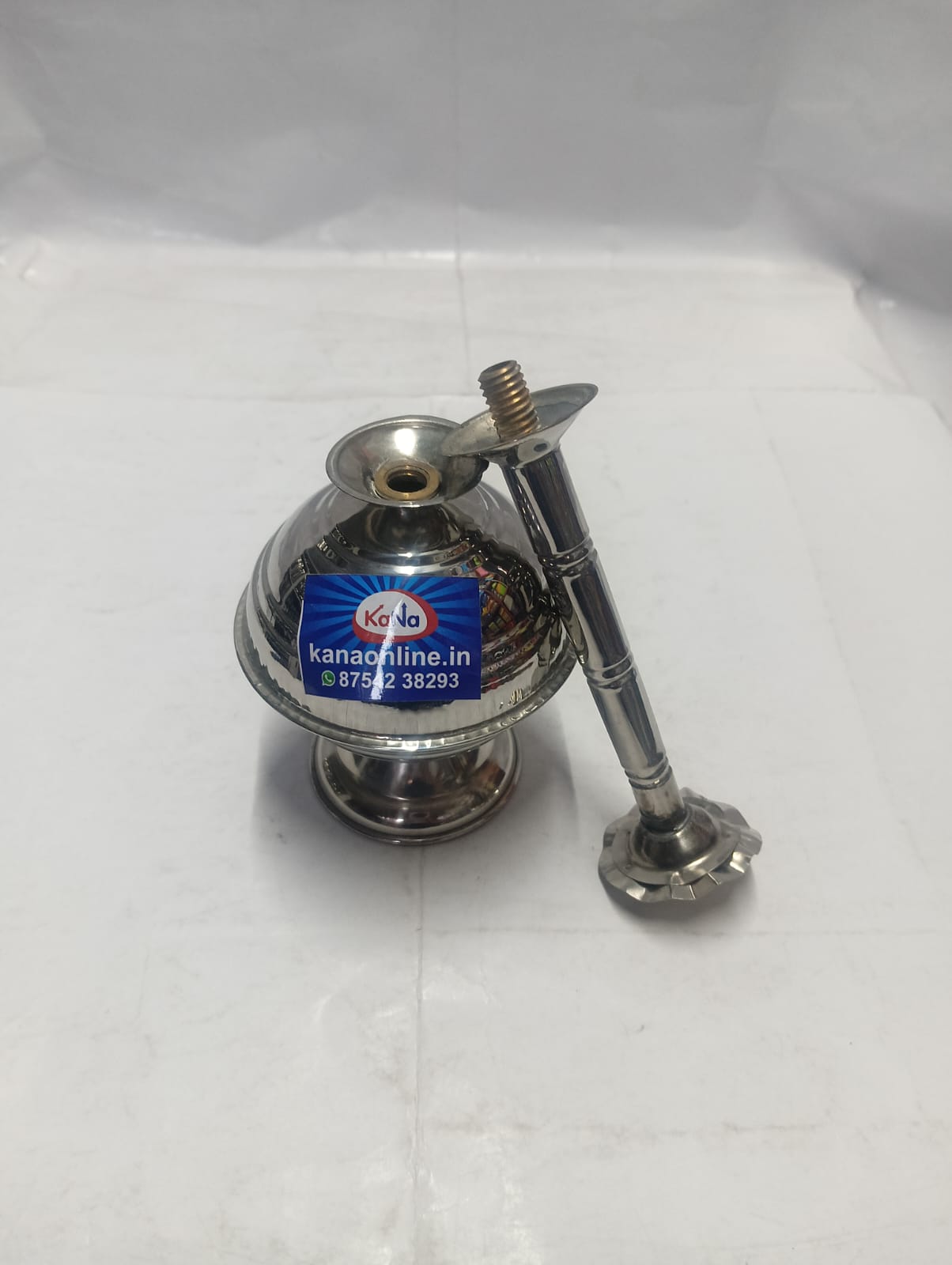 Traditional Stainless Steel Rose Water Sprinkler (Paneer Sombu) - Image 3