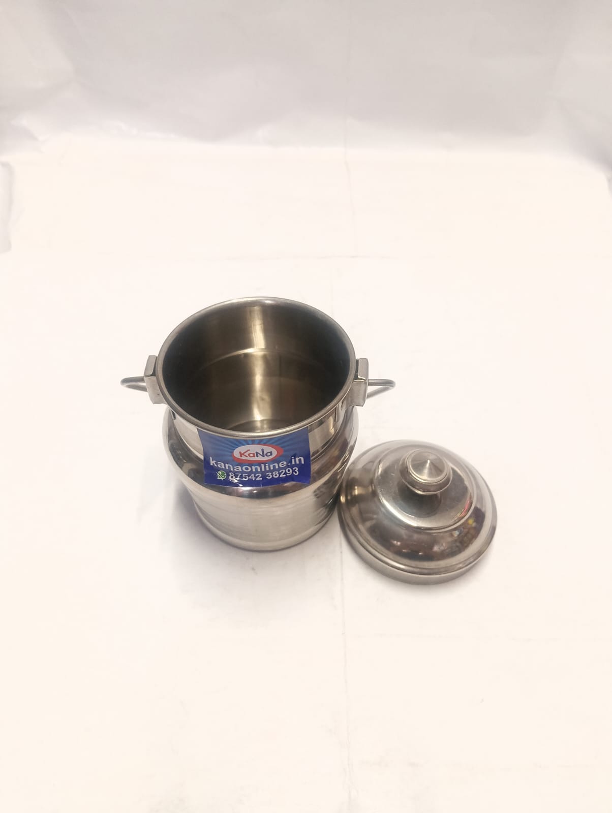 Stainless Steel Ghee & Oil Pot (Adukku/Oil Canister) - Image 2