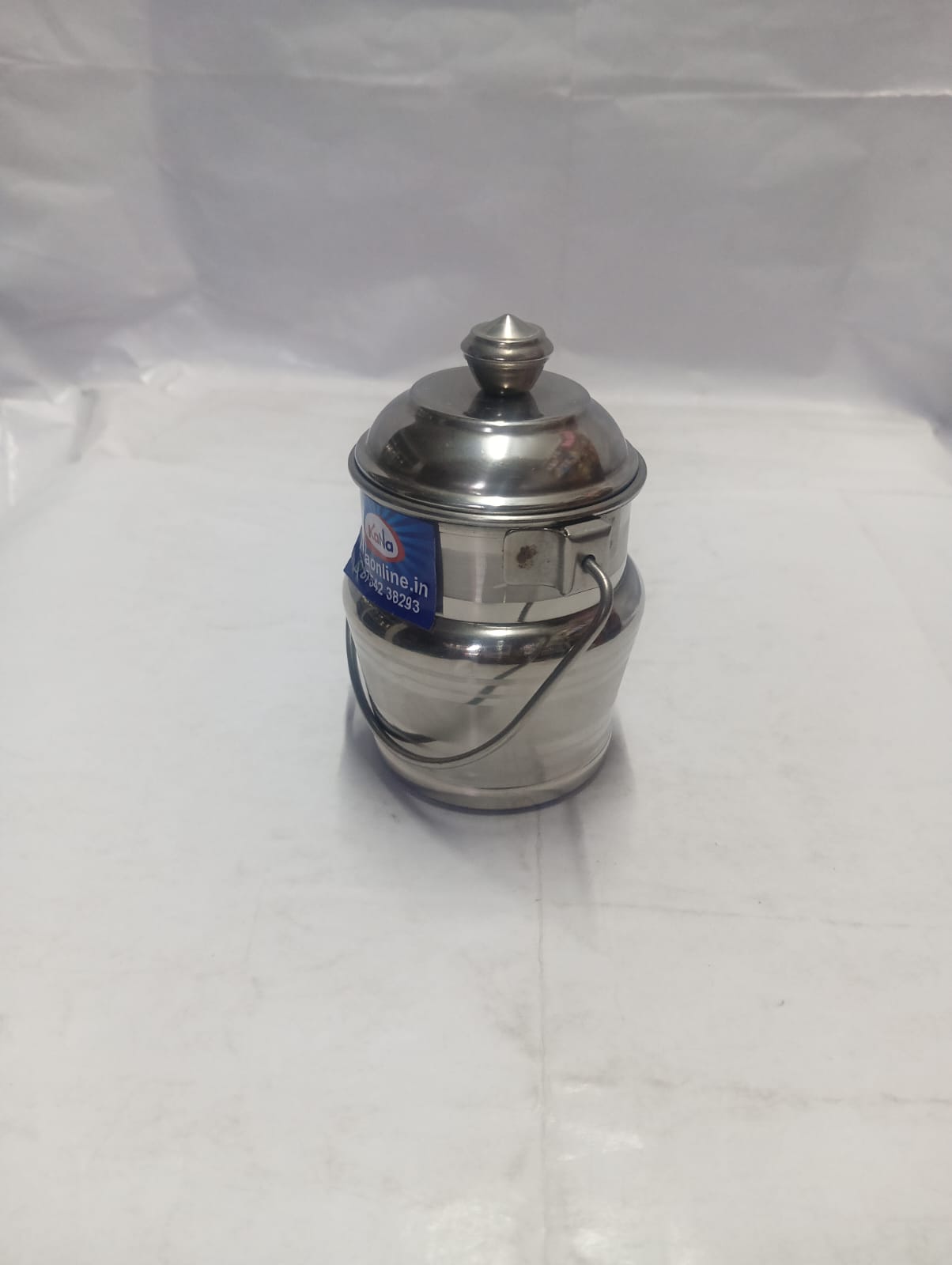 Stainless Steel Ghee & Oil Pot (Adukku/Oil Canister) - Image 5