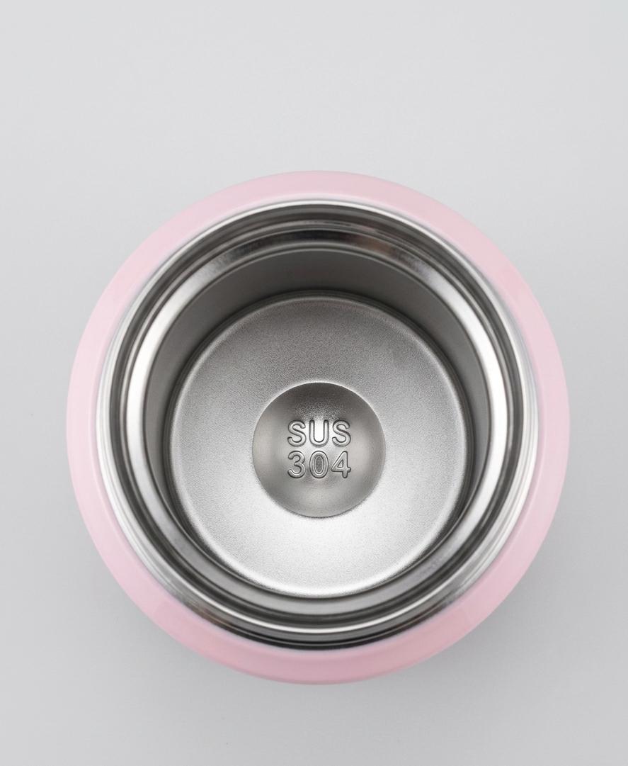 Stainless Steel Pink Colour-Sambar & Soup Jar Set (2) 300ML & 500ML - Image 3