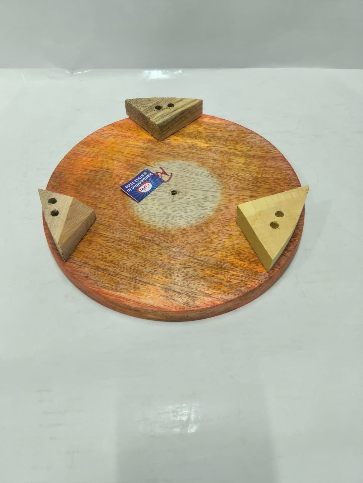 Wooden Sappathi Rolling Board - Image 2