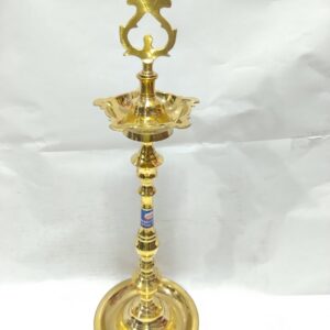 Traditional Indian Brass Festival Oil Kuthu Velakku.