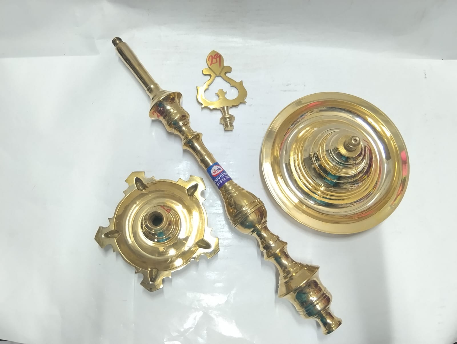 Premium Traditional Brass Kutthu Vilakku (Pillar Lamp) - Image 2