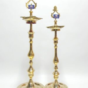 Premium Traditional Brass Kutthu Vilakku (Pillar Lamp)