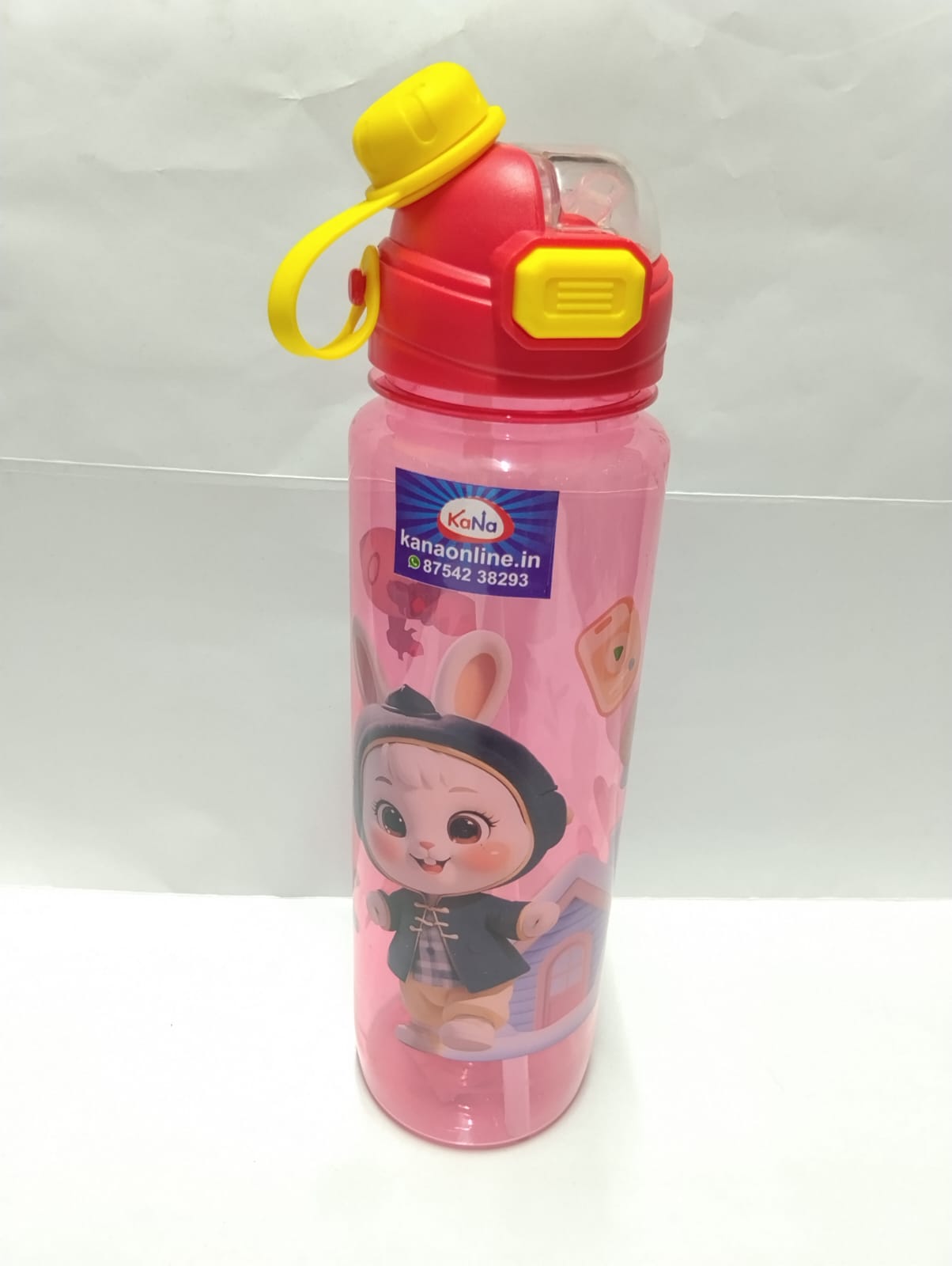 Kids Cartoon 2 in 1 Water Bottle (Flip-Top and Sipper )