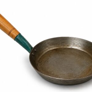 Kana Traditional Iron Deep Frying Pan with Insulated Long Handle