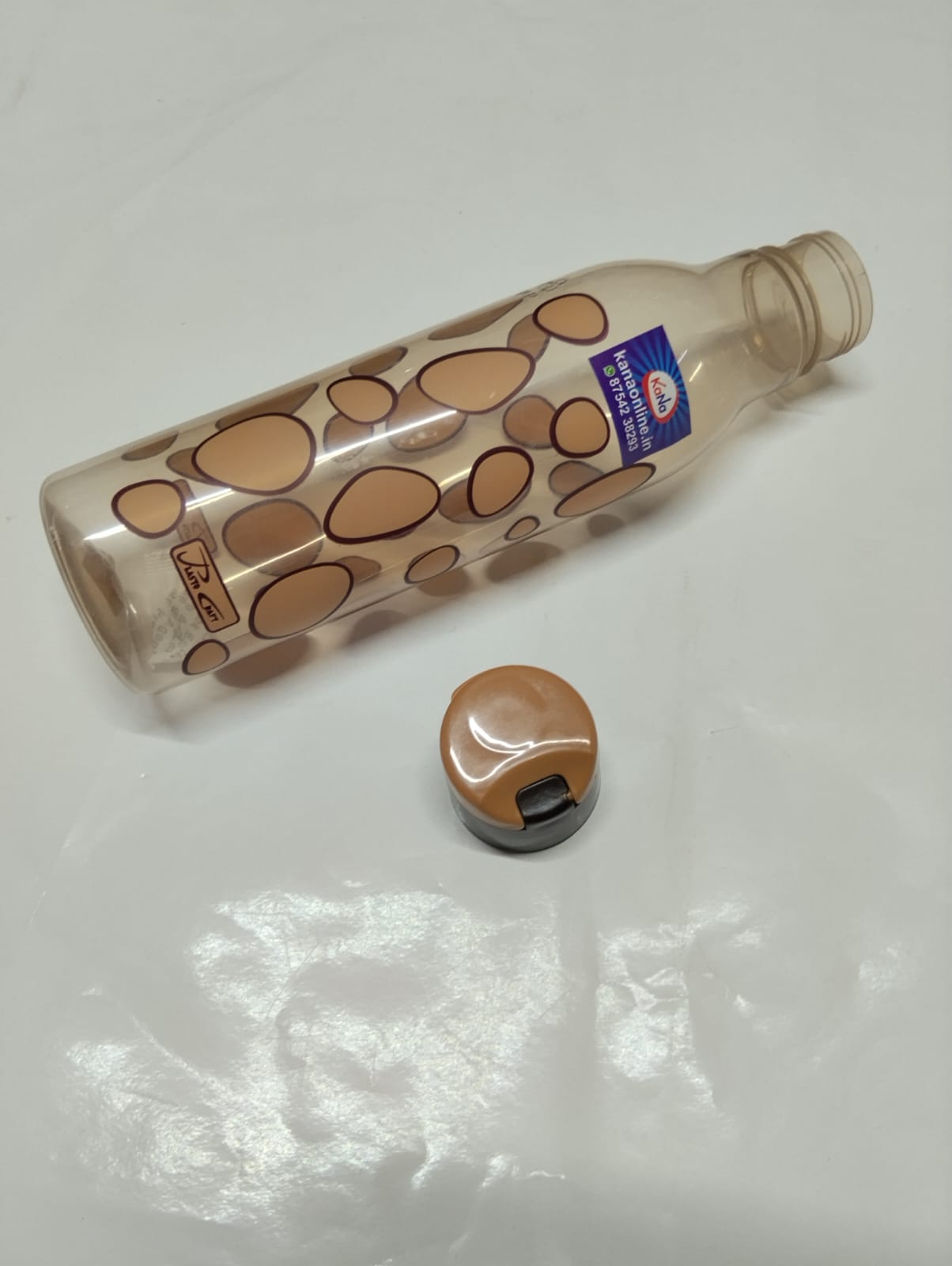 Plastic Flip-Top Water Bottle - Image 3