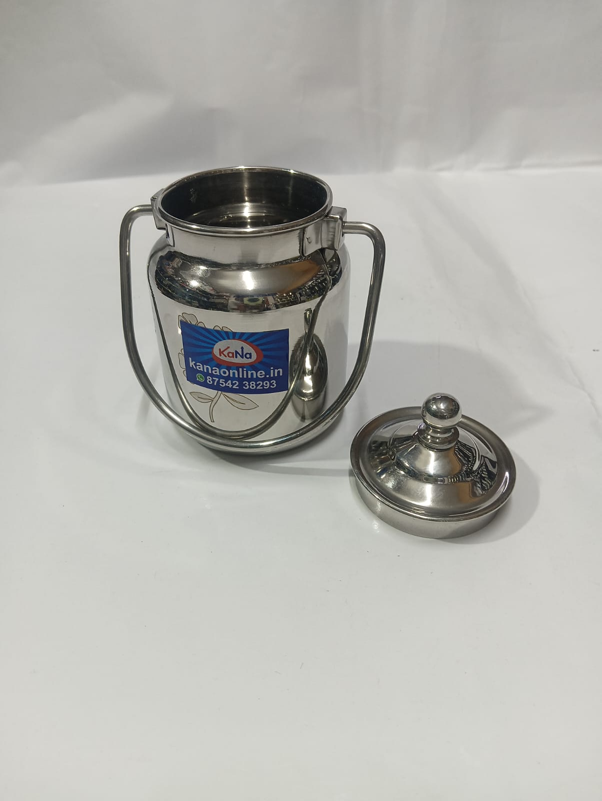 Stainless Steel Traditional Thooku Chatti / Carrier Container Set (Set of 3) - Image 3