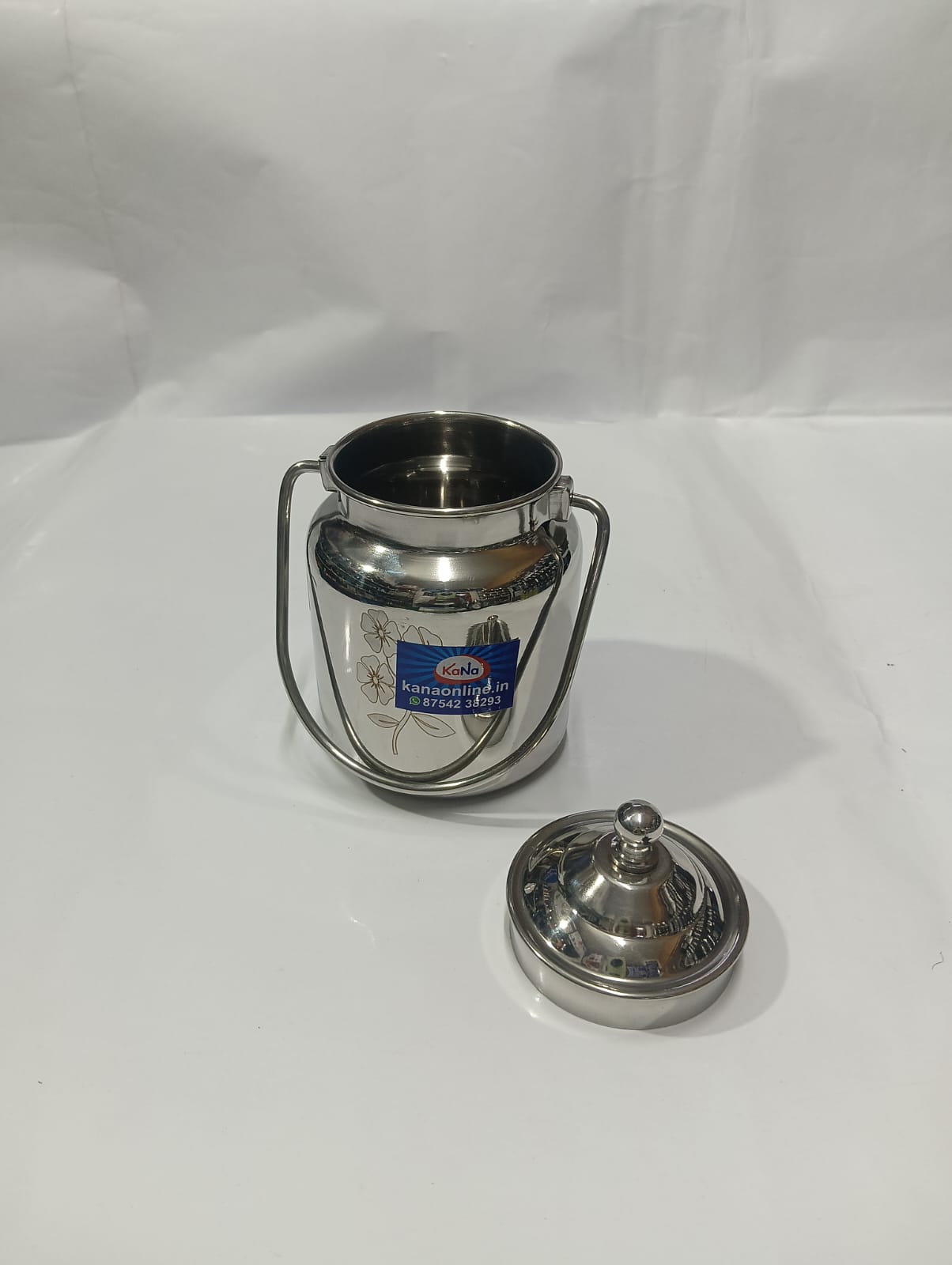 Stainless Steel Traditional Thooku Chatti / Carrier Container Set (Set of 3) - Image 10