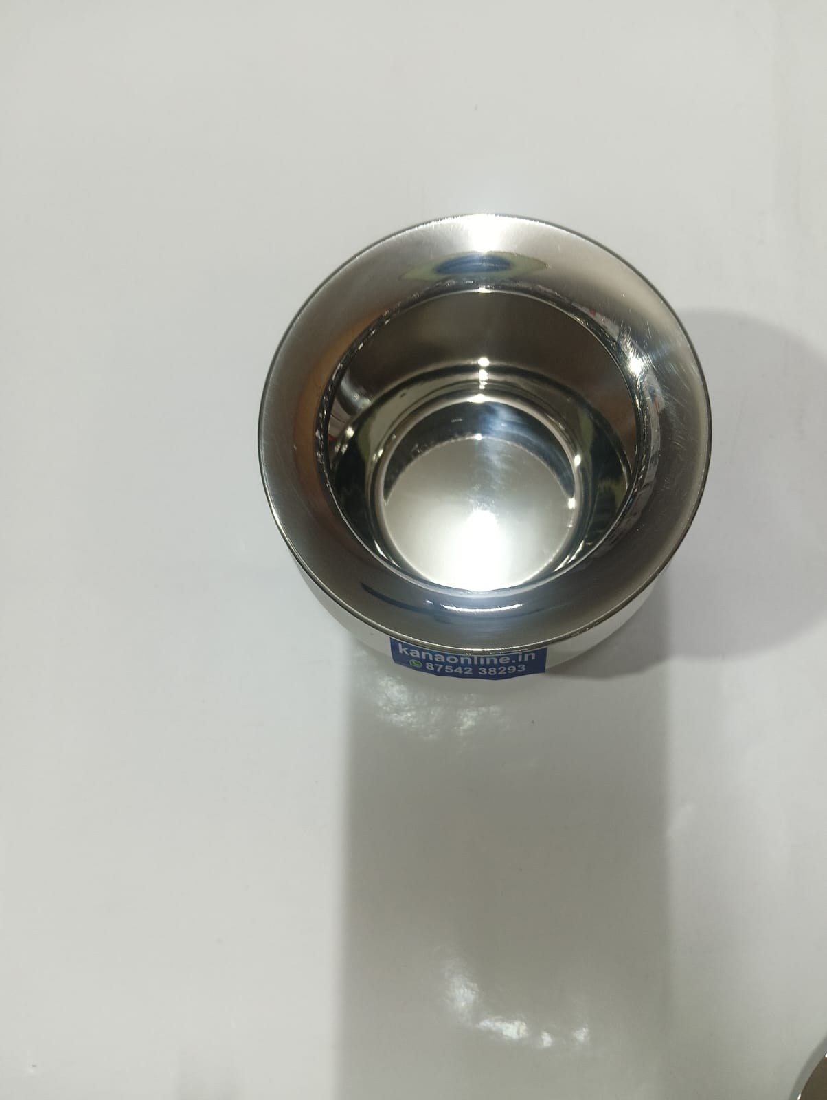 Stainless Steel Fancy Belly Shape Ghee Pot With Lid 3-Piece - Image 5