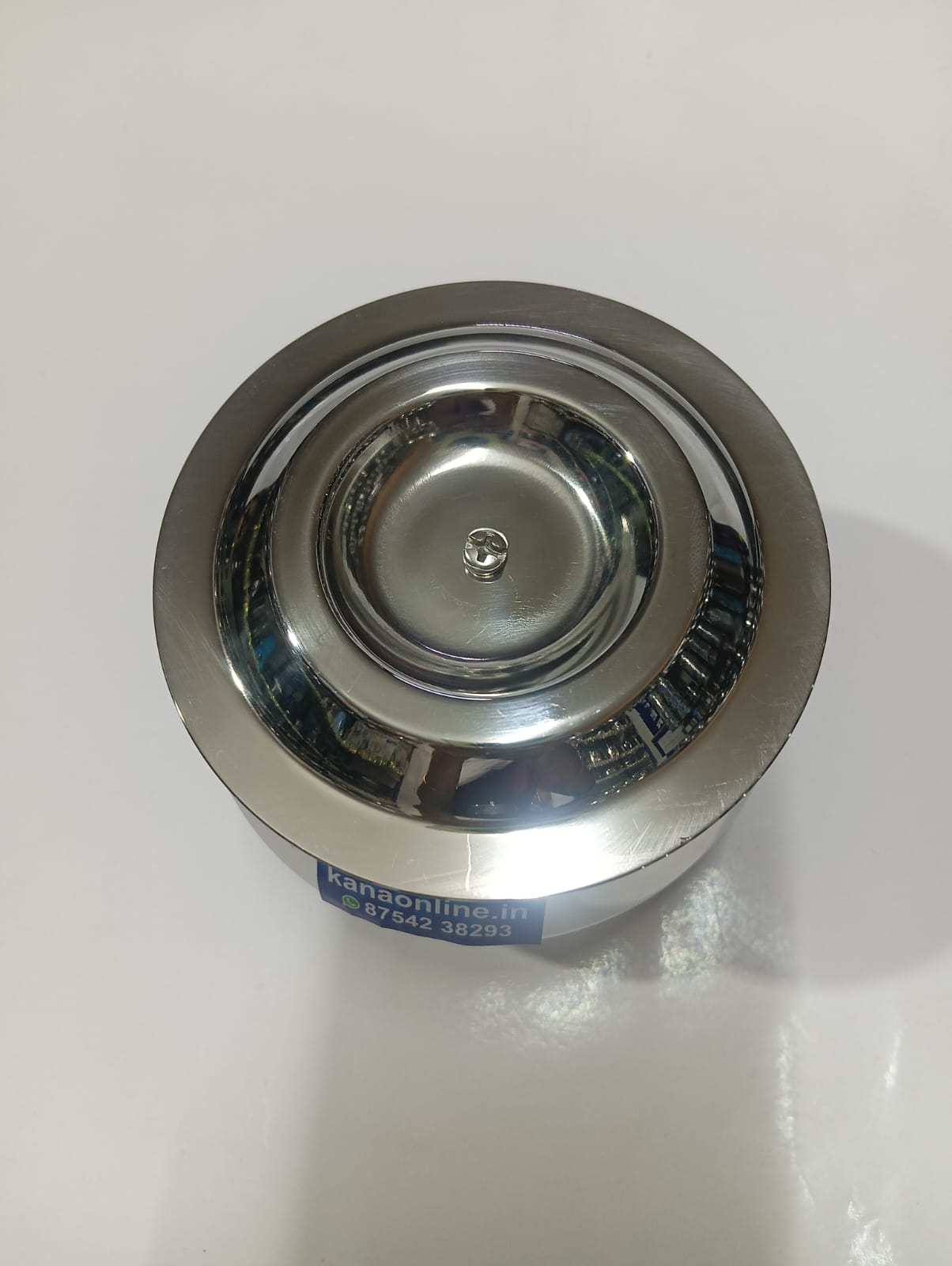 Stainless Steel Fancy Belly Shape Ghee Pot With Lid 3-Piece - Image 8
