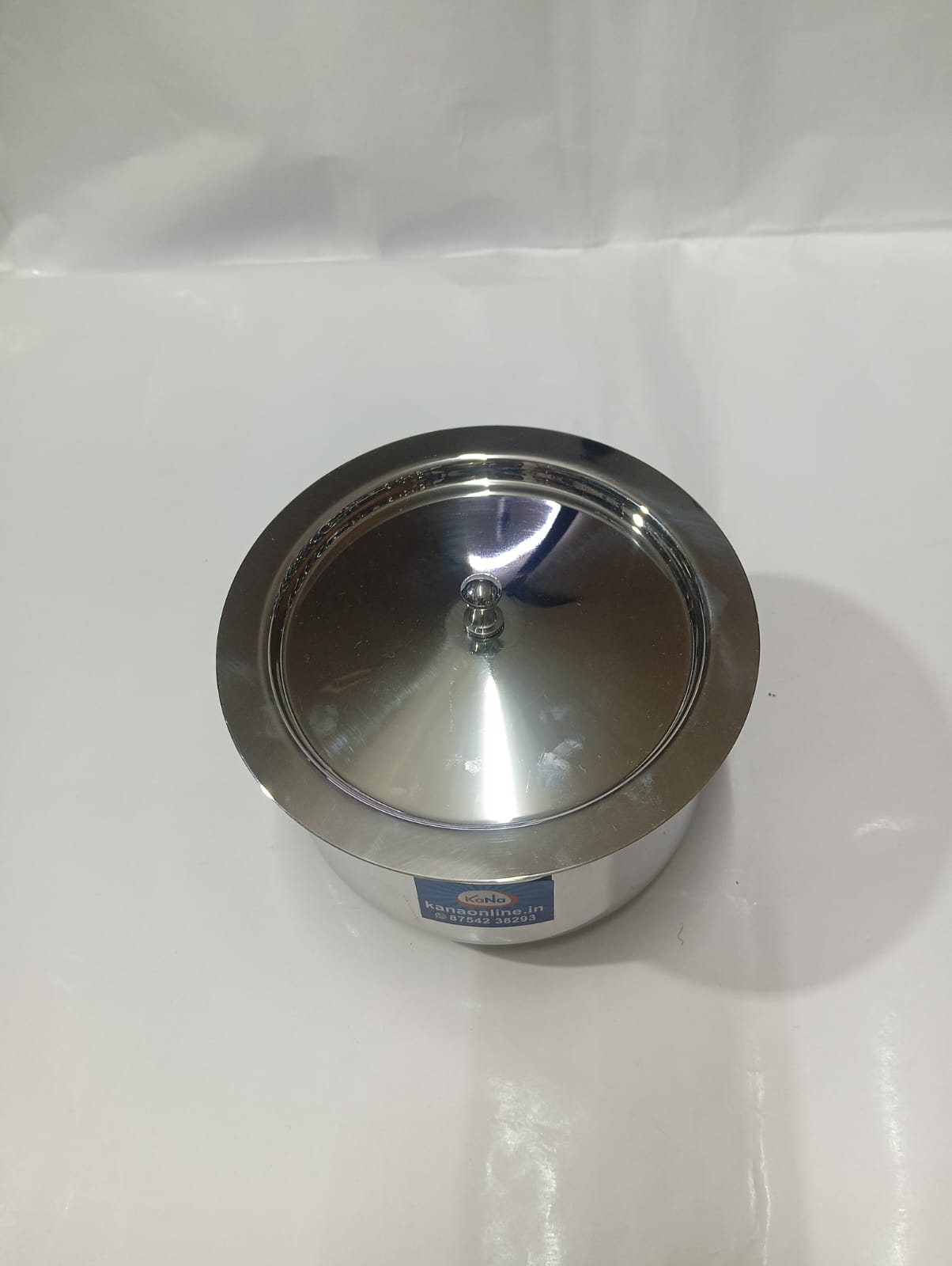 Stainless Steel Fancy Belly Tope With Lid 3-Pieces - Image 6