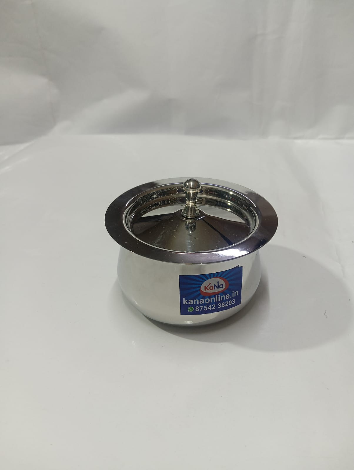 Stainless Steel Fancy Belly Tope With Lid 3-Pieces - Image 7