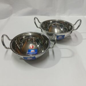 Stainless Steel Heavy Weight Kadaai With handle