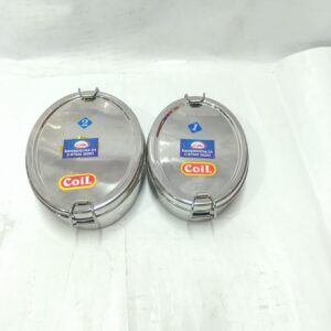 Stainless Steel Round Clip Lock Tiffin Box