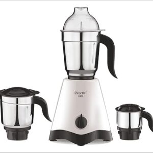 Preethi Elite  Mixer Grinder, 600 Watt, White and black 3 Jars