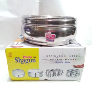 Stainless Steel Multipurpose Spice Box package.