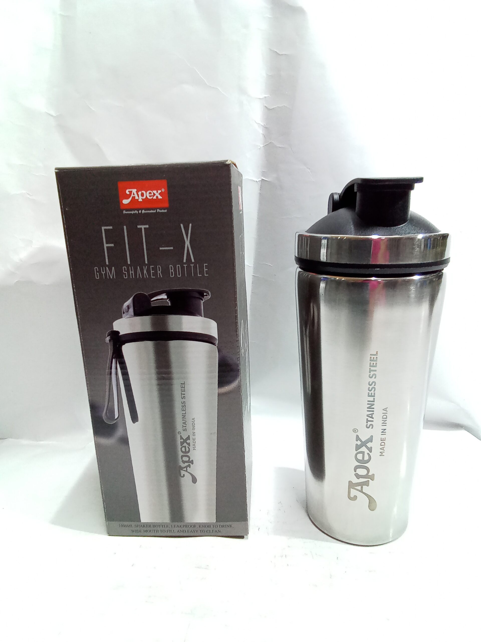 Apex Fit-X Stainless Steel Gym Shaker Bottle