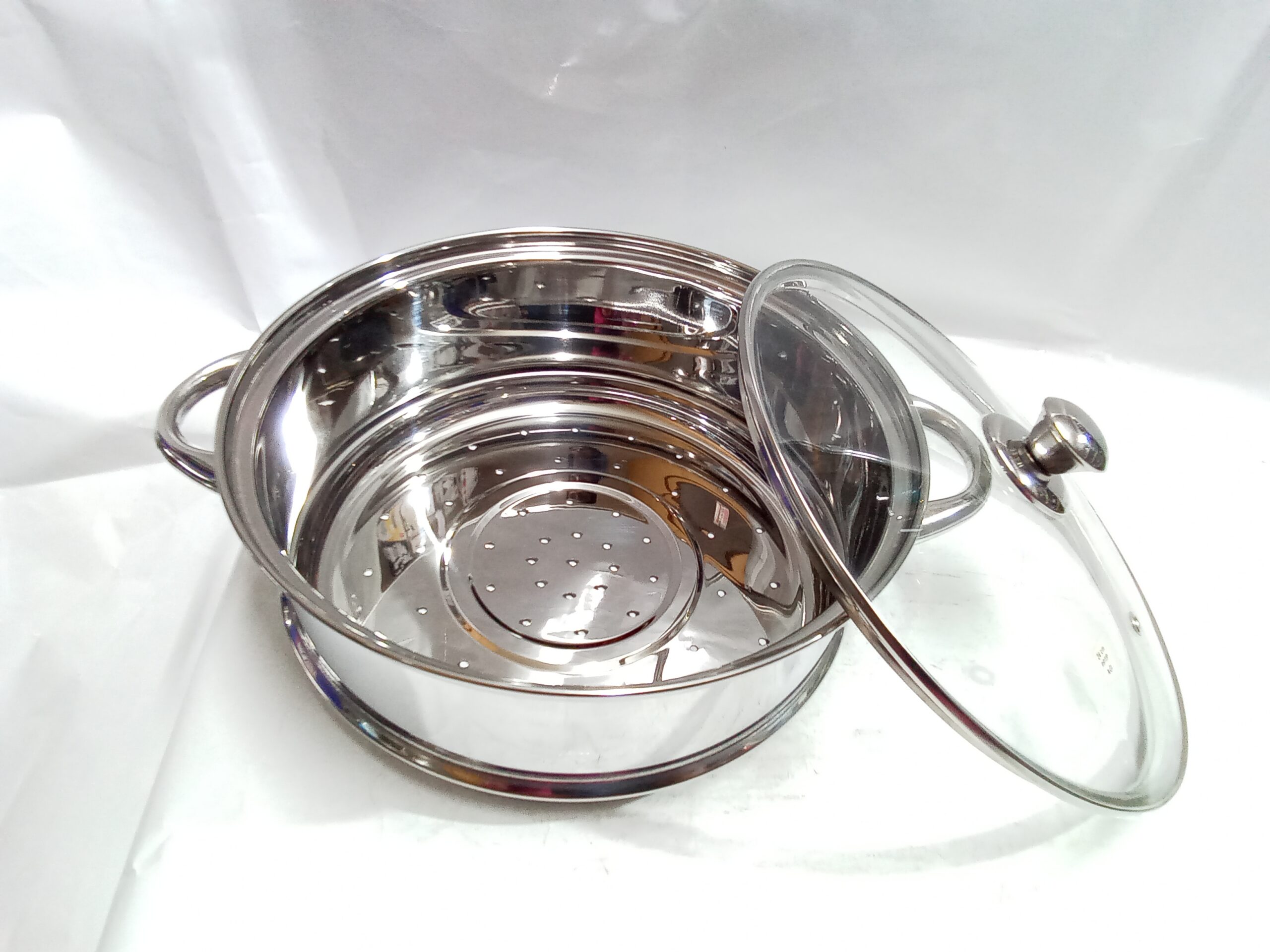 premium multi-tier stainless steel 24 cm steamer - Image 4