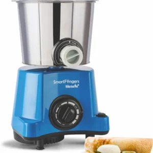SMARTFINGERS Masala + Table Top Masala Wet Grinder 230V 50hz 2 Liter Wet Grinder (Blue)
